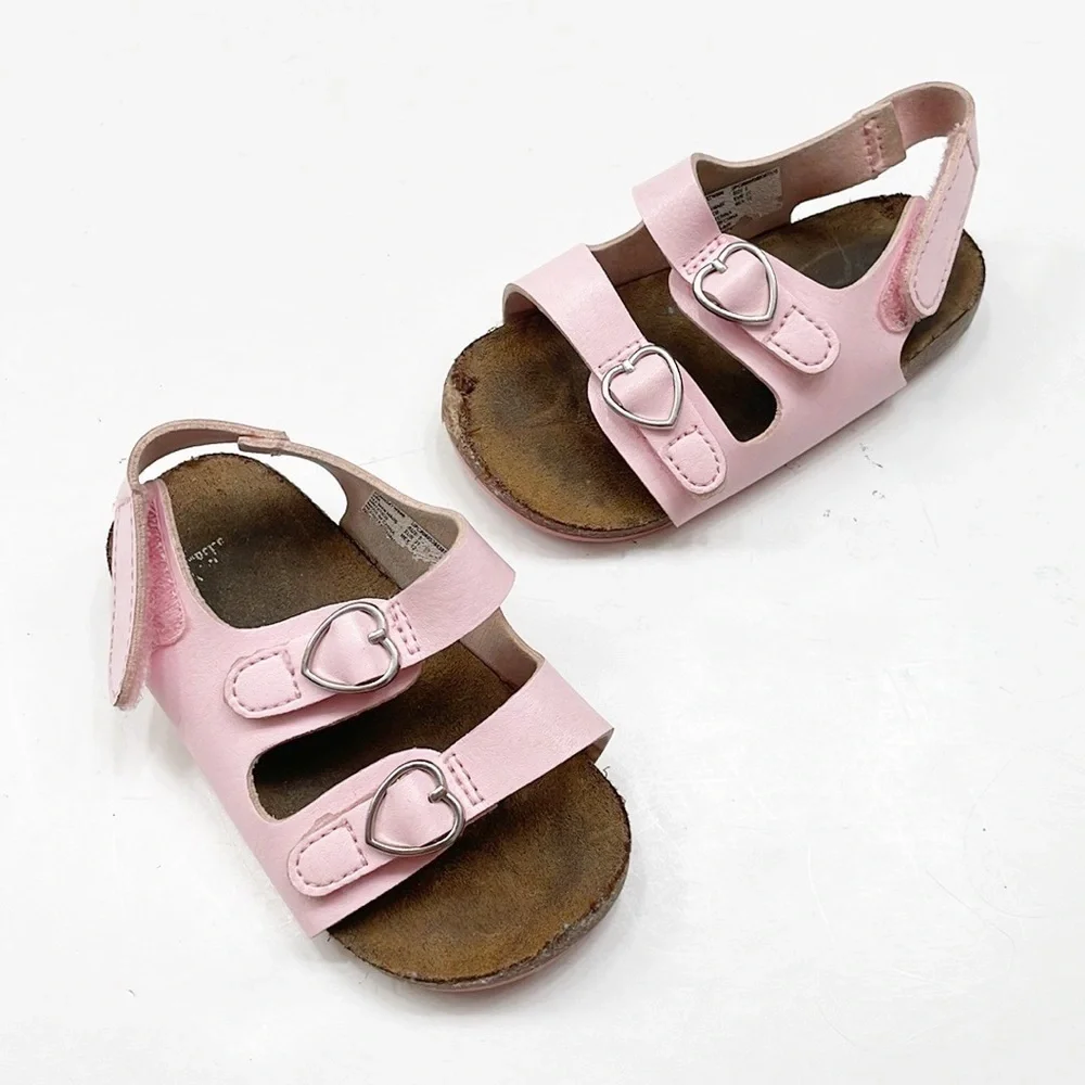 Wonder Nation pink baby girls sandals